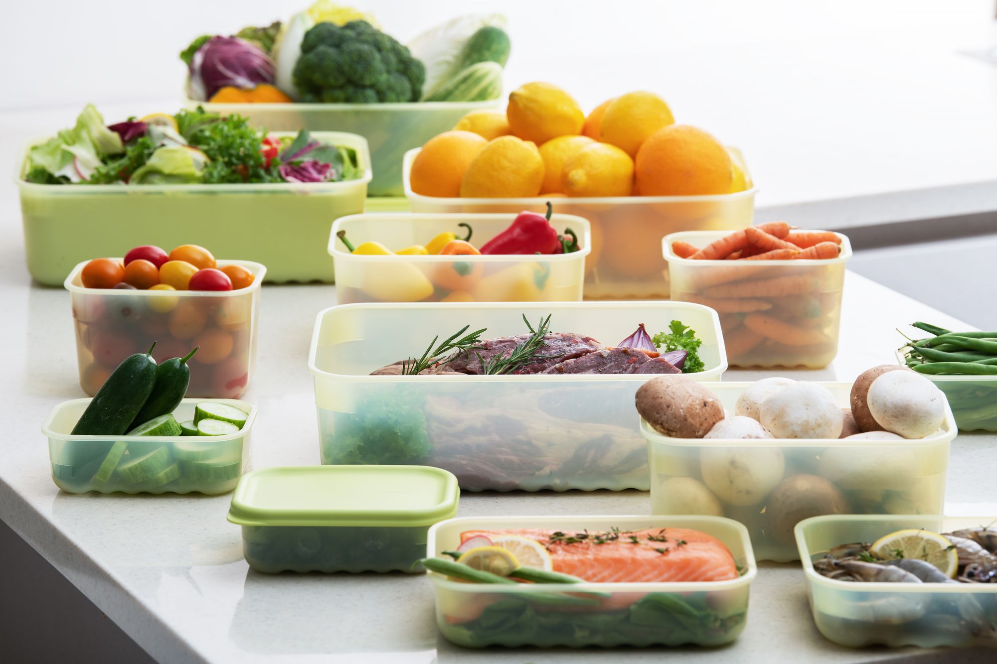Lock & Lock Fresh Block 2pc Set - 3.2L Container With Tray
