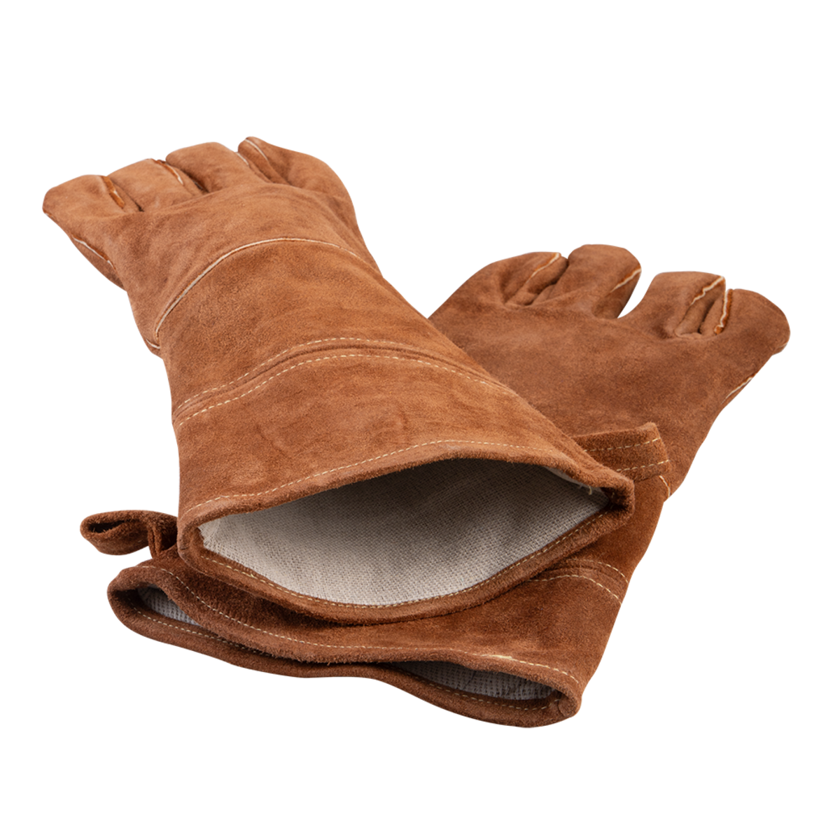 Urban Grill Leather BBQ Gloves 38cm - Tan