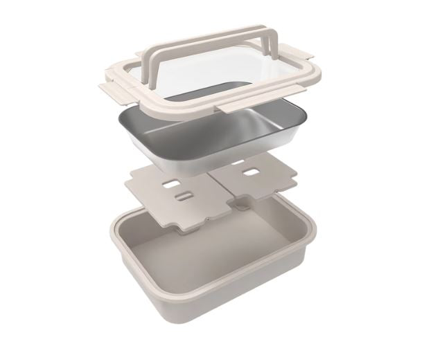 Alfresco Lane 'Chill & Carry' Grazing Box 38x29x10cm - Mushroom Grey