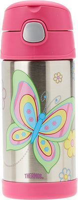 Thermos 355ml Funtainer Drink Bottle - Butterfly - Pink
