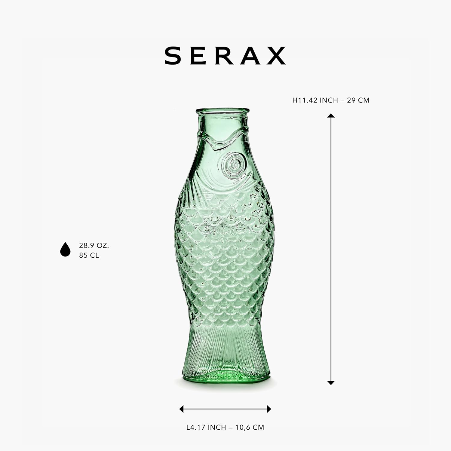 Serax Paola Navone Carafe Fish & Fish - Green