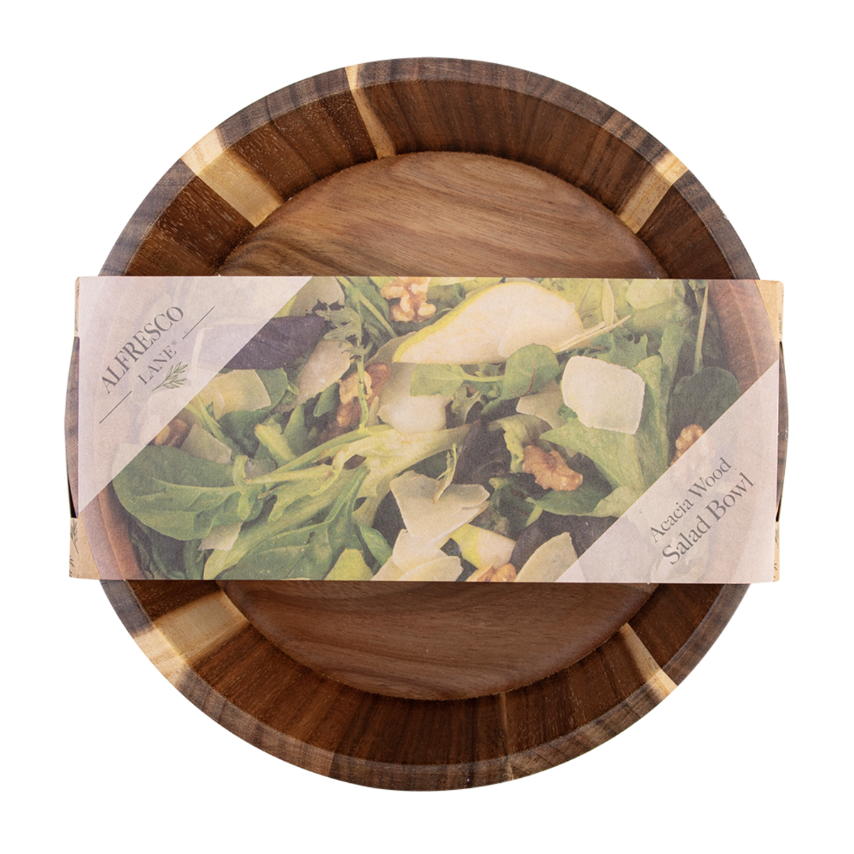 Alfresco Lane Acacia Wood Salad Bowl 26 x 9cm