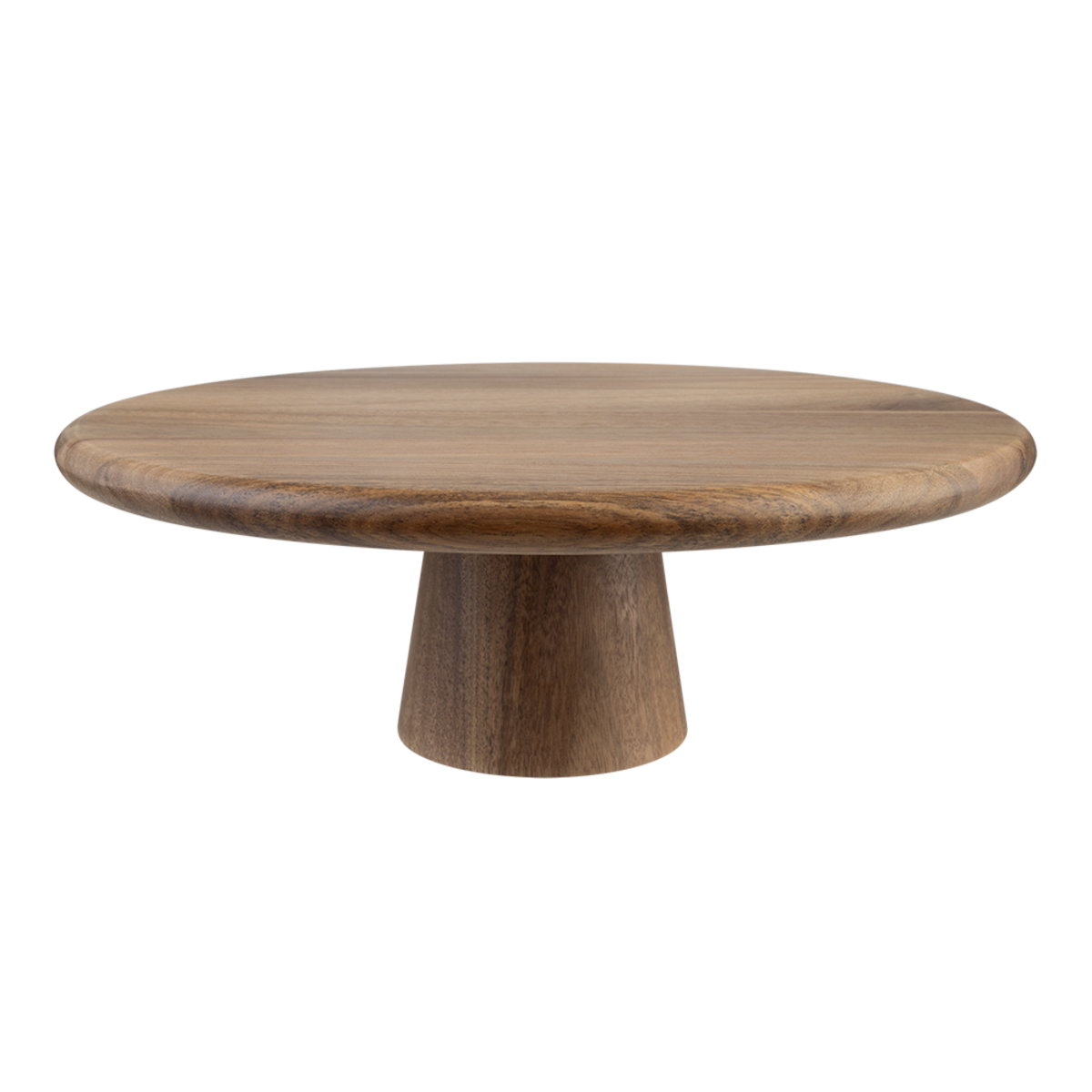 Alfresco Lane Acacia Wood Footed Cake Stand 30cm diameter x 10.5cm