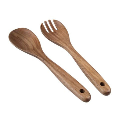 Alfresco Lane Acacia Wood Salad Servers 28cm - Set of 2