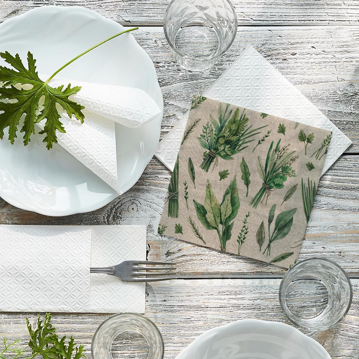 Paw Napkins - Pack of 20 - We Care Herbal Picking - 33x33cm