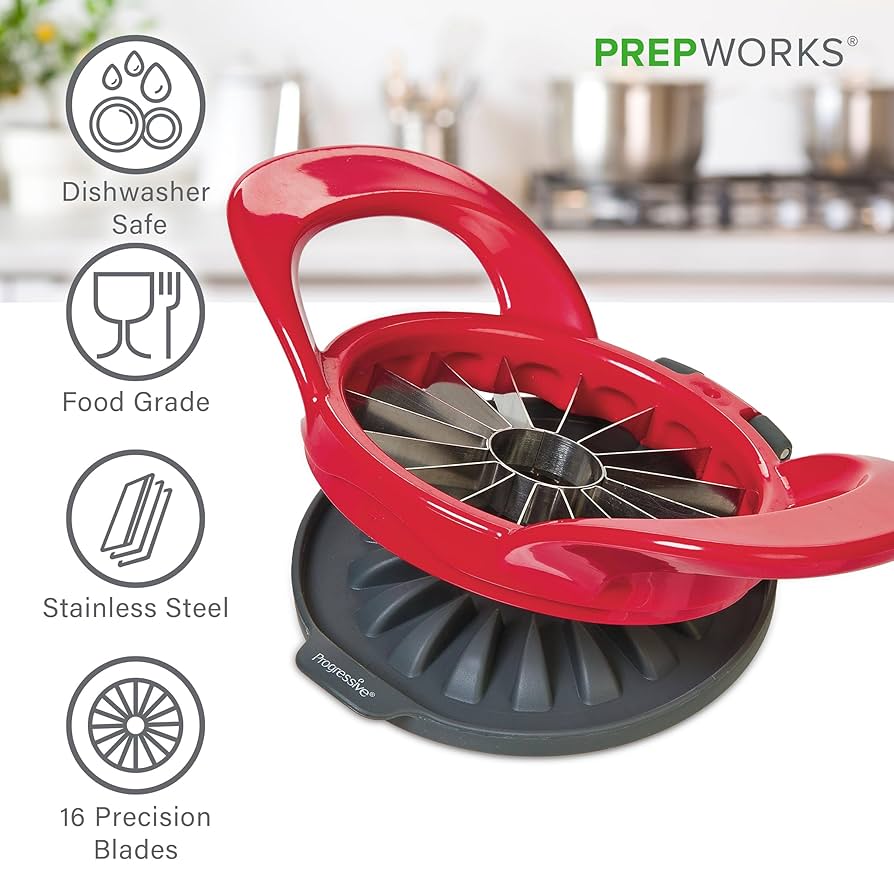 Progressive Thin Apple Corer & Slicer - Red
