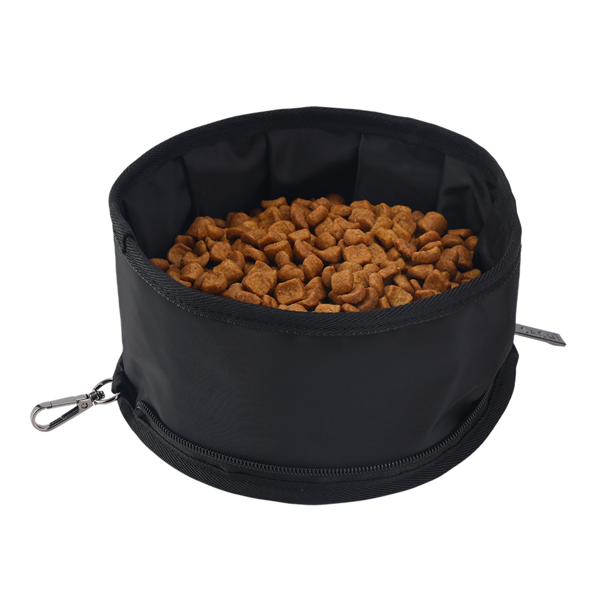 Sachi Pupbowl Portable Folding Dog Bowl - Black