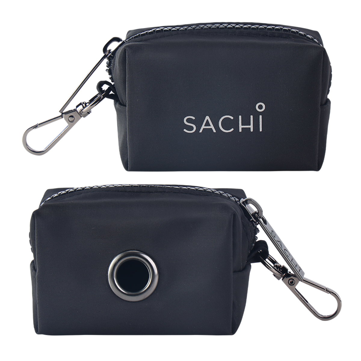 Sachi Puppack Portable Waste Bag Holder - Black