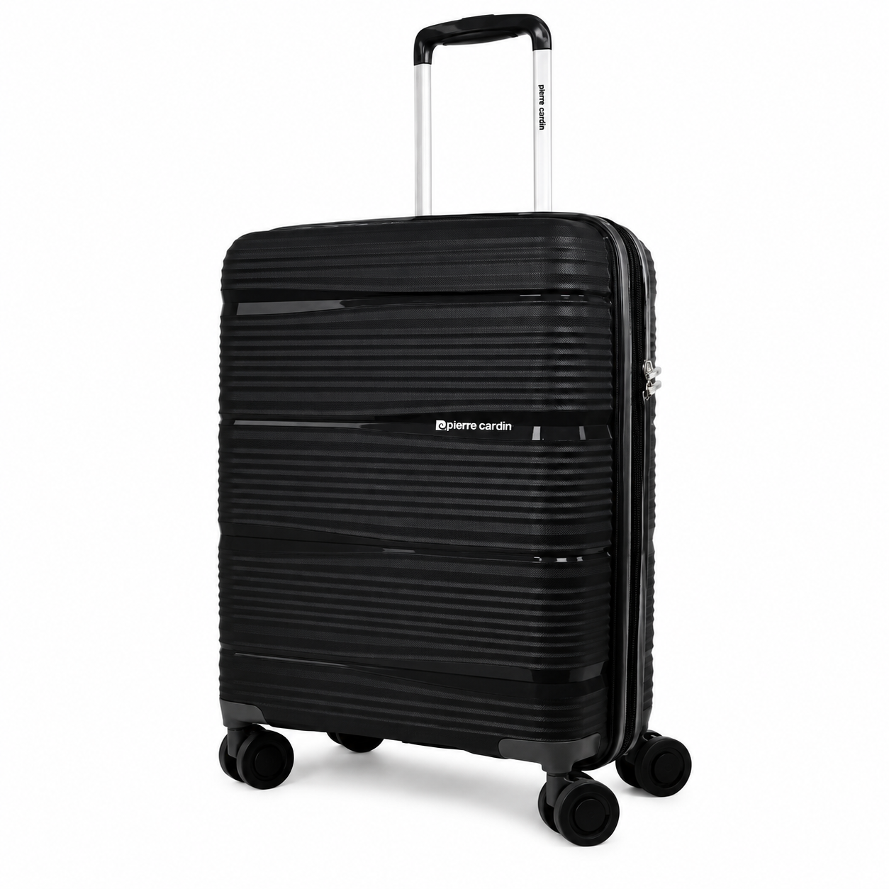 Pierre Cardin Normandy Hard Shell Suitcase 54cm Cabin - Black
