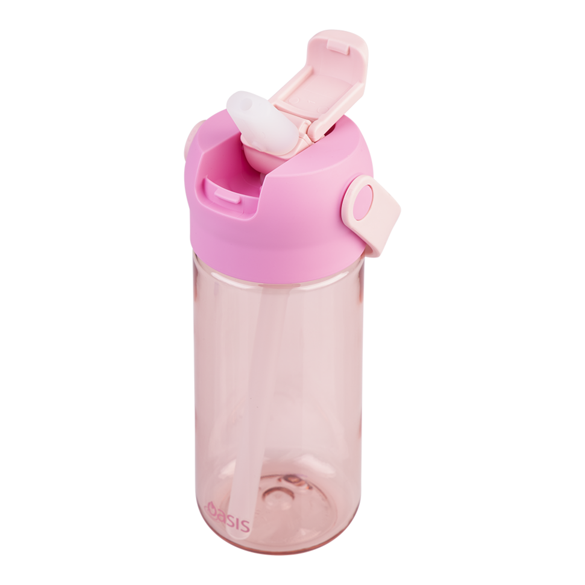 Oasis 'Flip'n'Sip' Tritan Kid's Drink Bottle 460ml - Pink