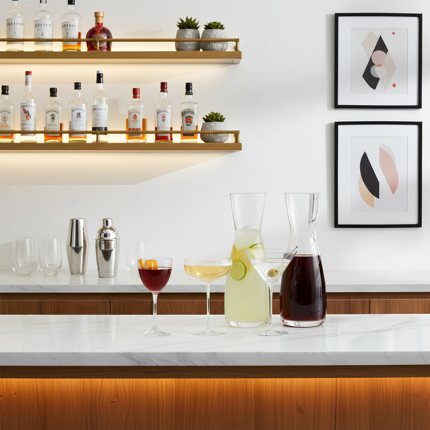 Hoxton Crystal Carafe Optic - 1080ml