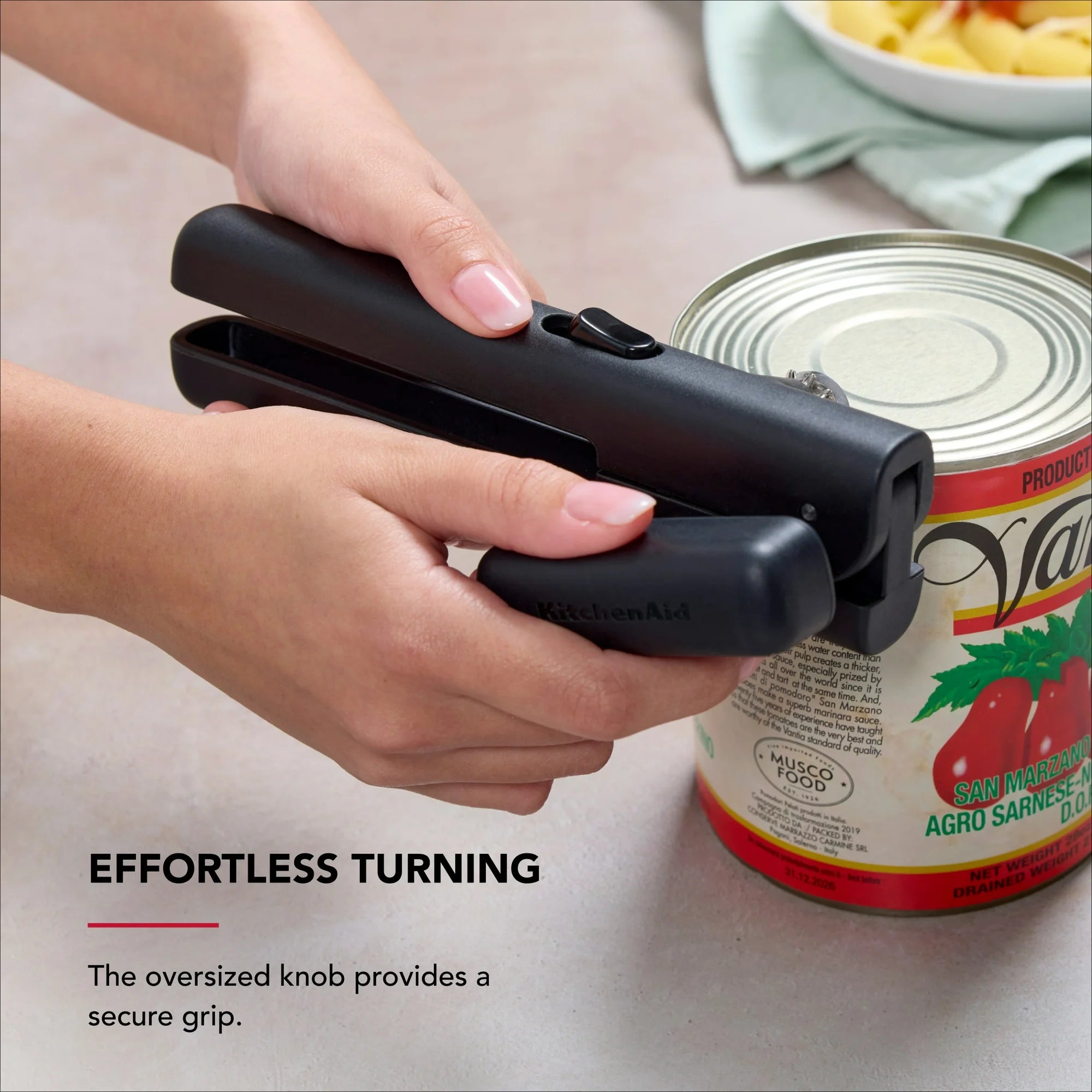 KitchenAid Lock & Turn Can Opener - Black