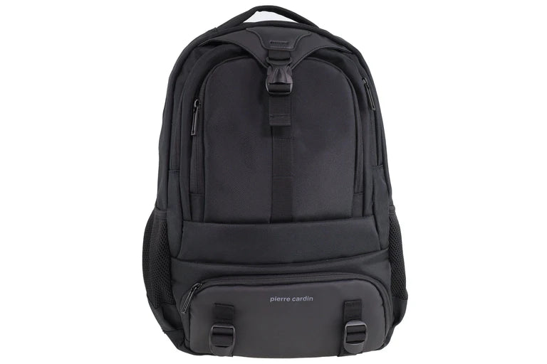 Pierre Cardin Nylon Computer Business Backpack 32L 38x25x27cm - Black