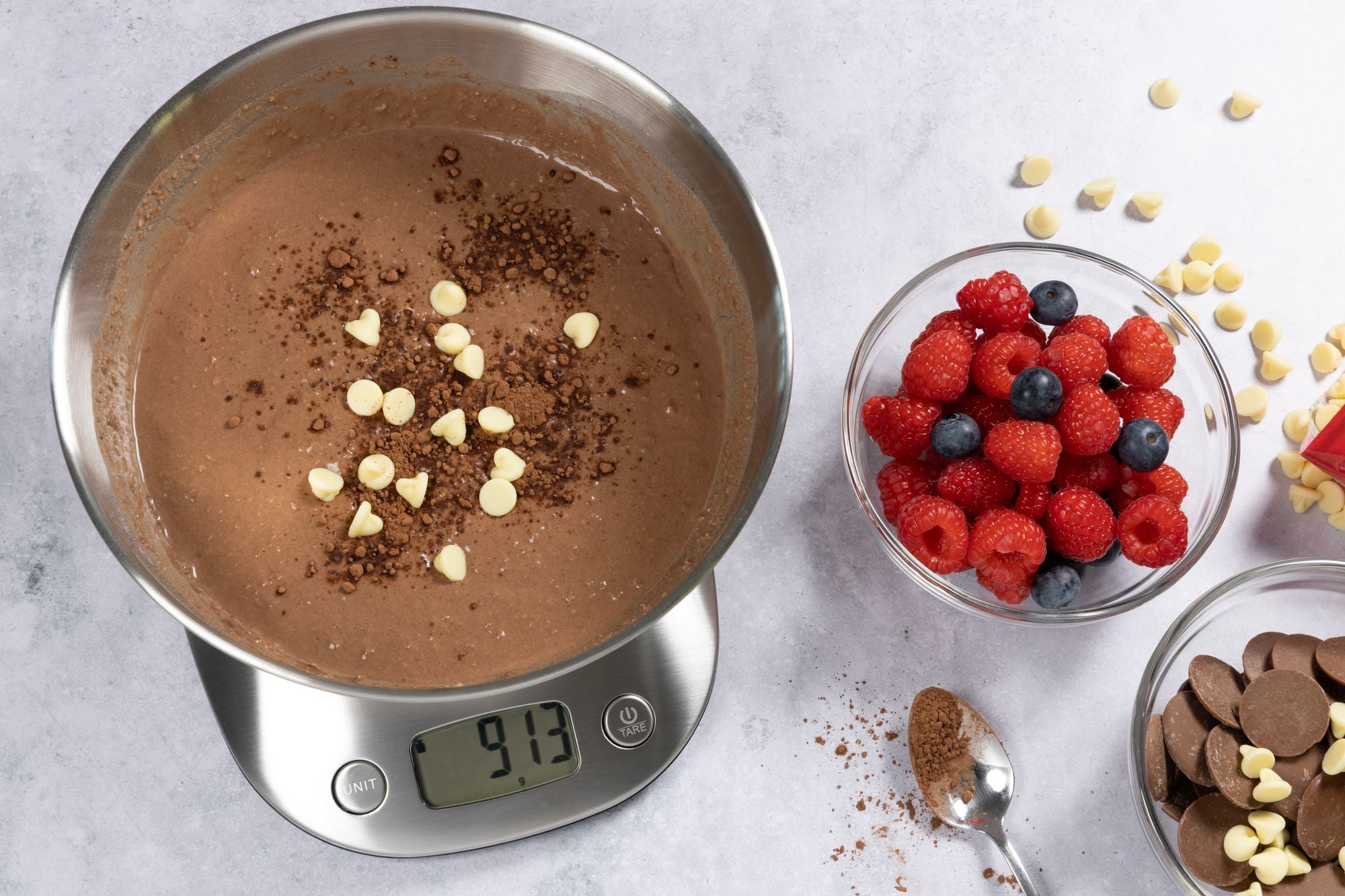 Cuisena Digital Kitchen Scale With Bowl - Stainless Steel