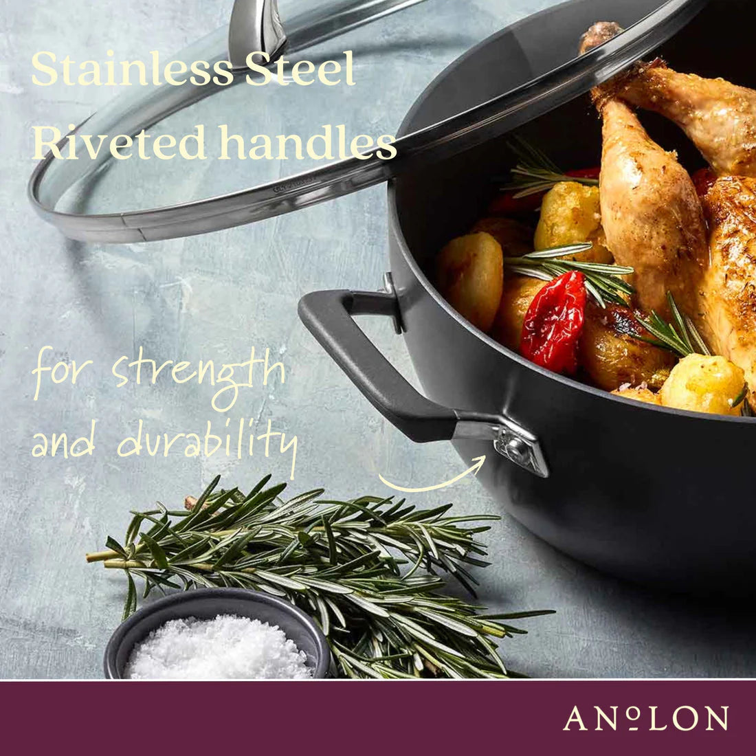 Anolon Endurance+ Nonstick Induction 30cm/4.7LCovered Sauté