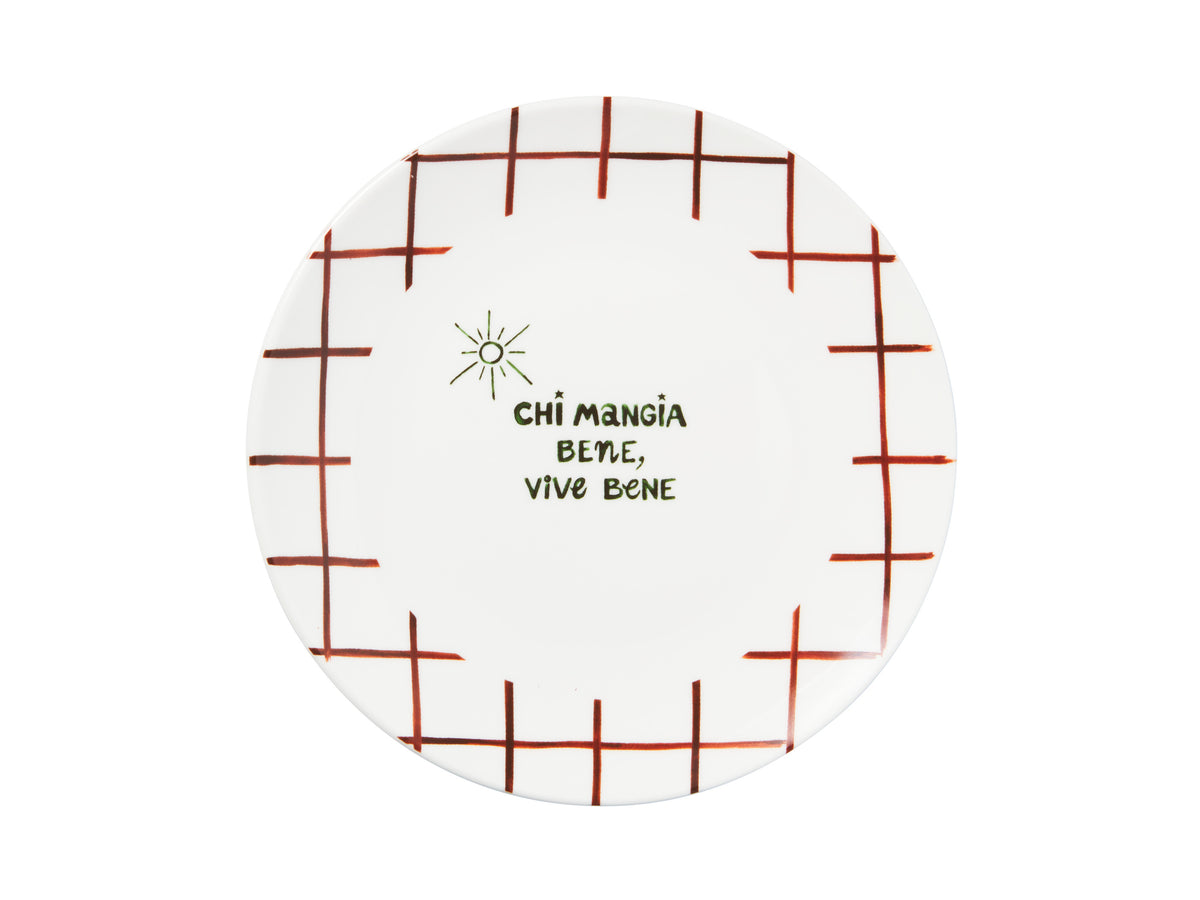 Casa Domani Aperitivo Club Dolce Coupe Side Plate Mangia 19cm