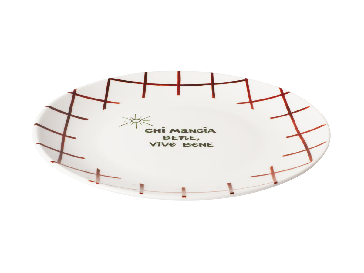 Casa Domani Aperitivo Club Dolce Coupe Side Plate Mangia 19cm