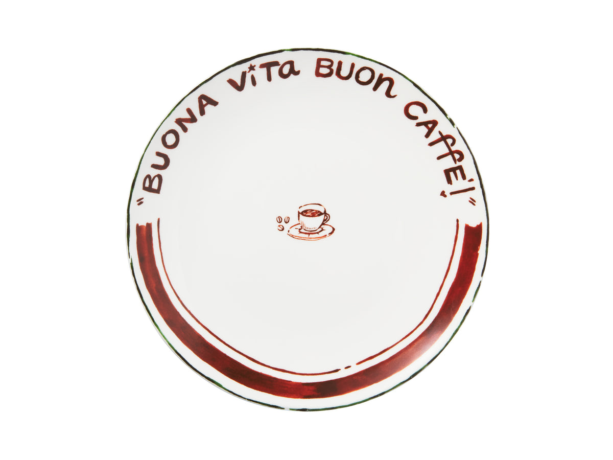 Casa Domani Aperitivo Club Dolce Coupe Side Plate Caffe 19cm