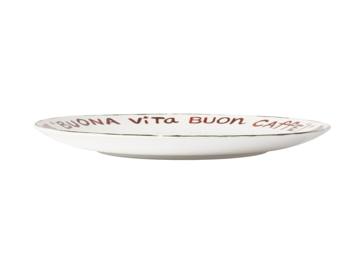 Casa Domani Aperitivo Club Dolce Coupe Side Plate Caffe 19cm