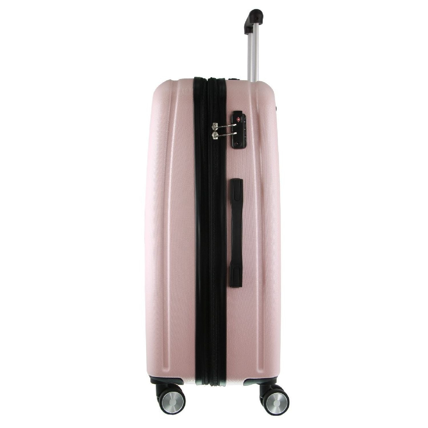 Pierre Cardin Hard Shell 4 Wheel Suitcase - Large - Rose - Expandable