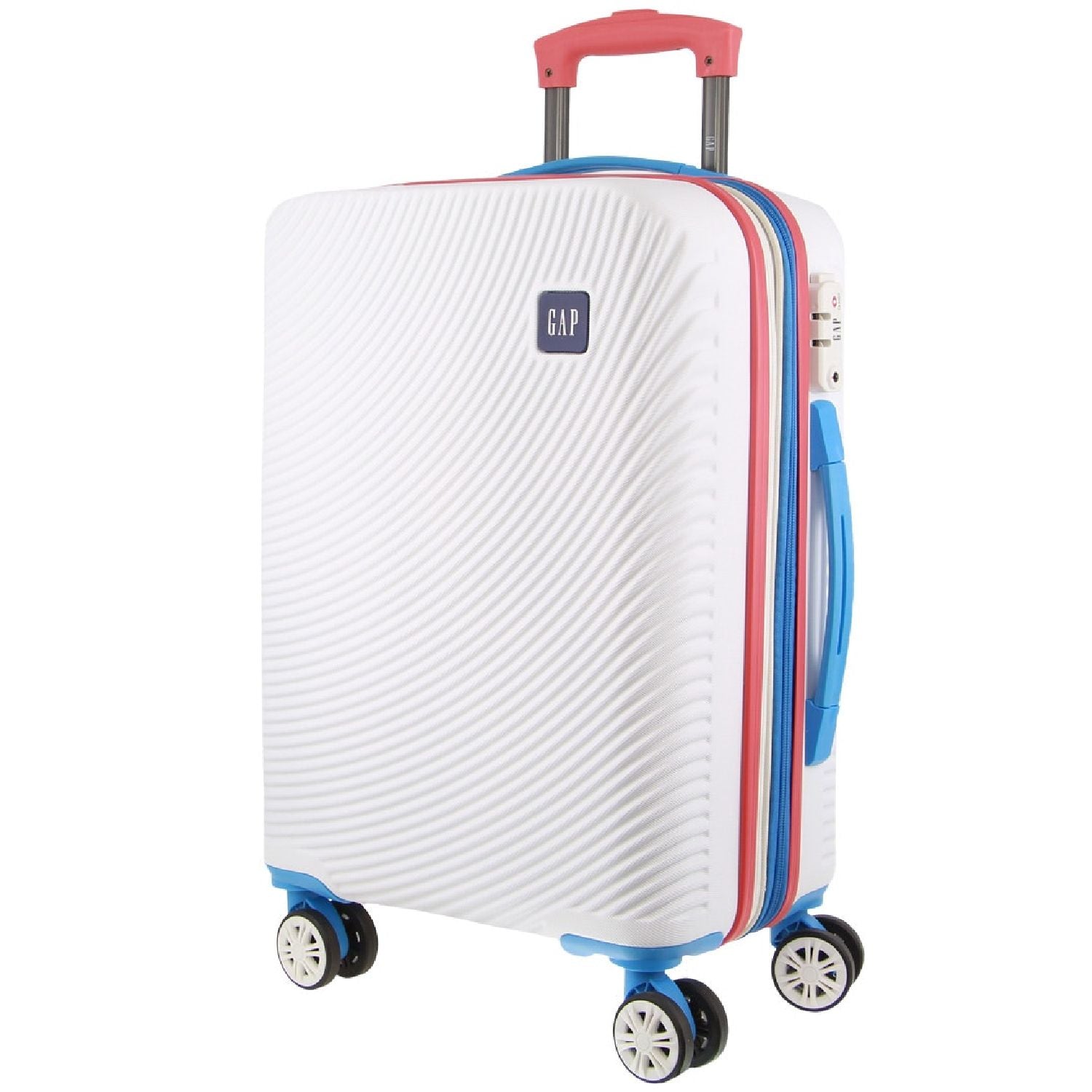 GAP 4 Wheel Hardcase Suitcases Set of 3 - White - Expandable