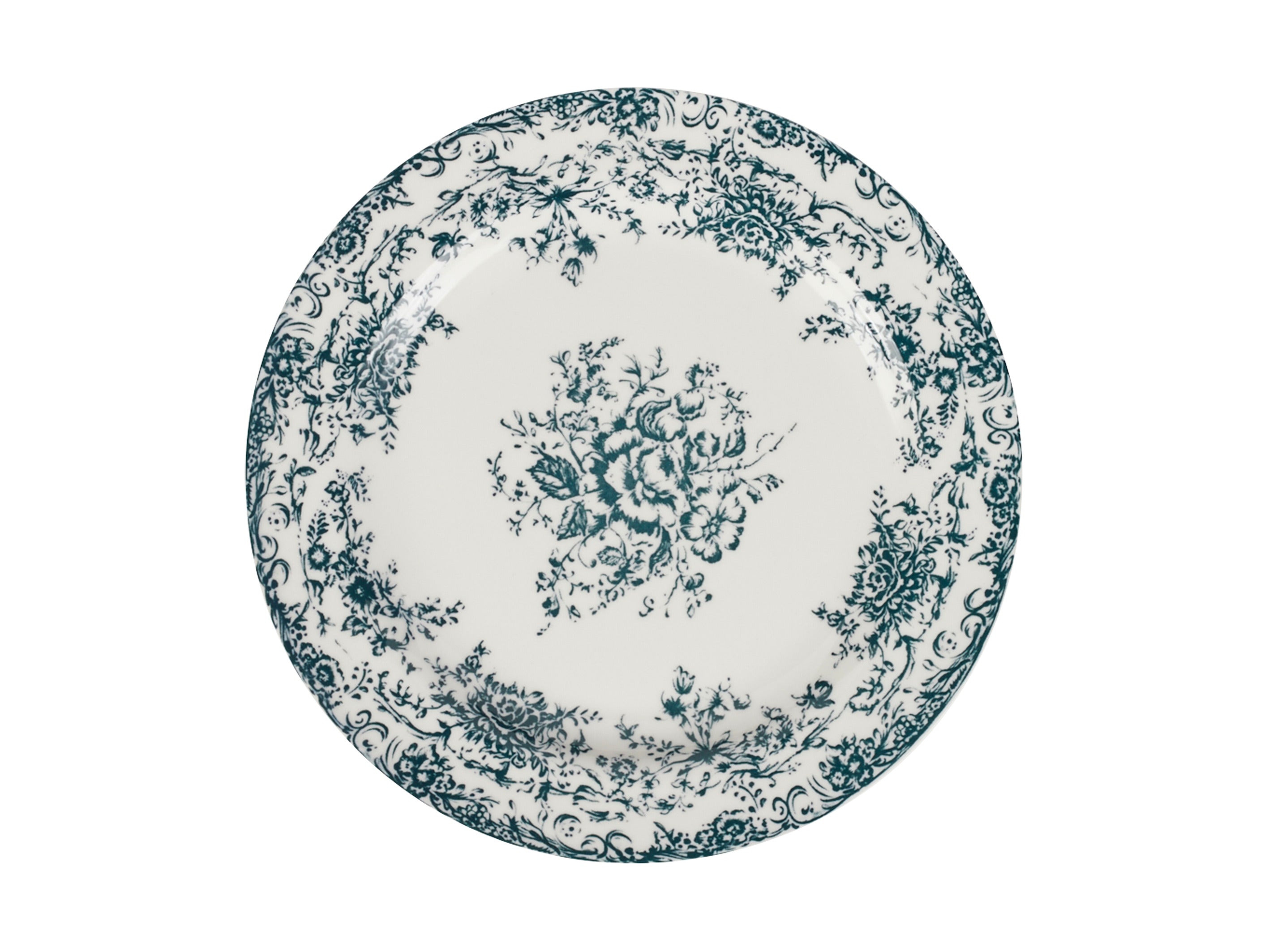 Casa Domani Rosetta Rim Side Plate Antique Blue - 20cm