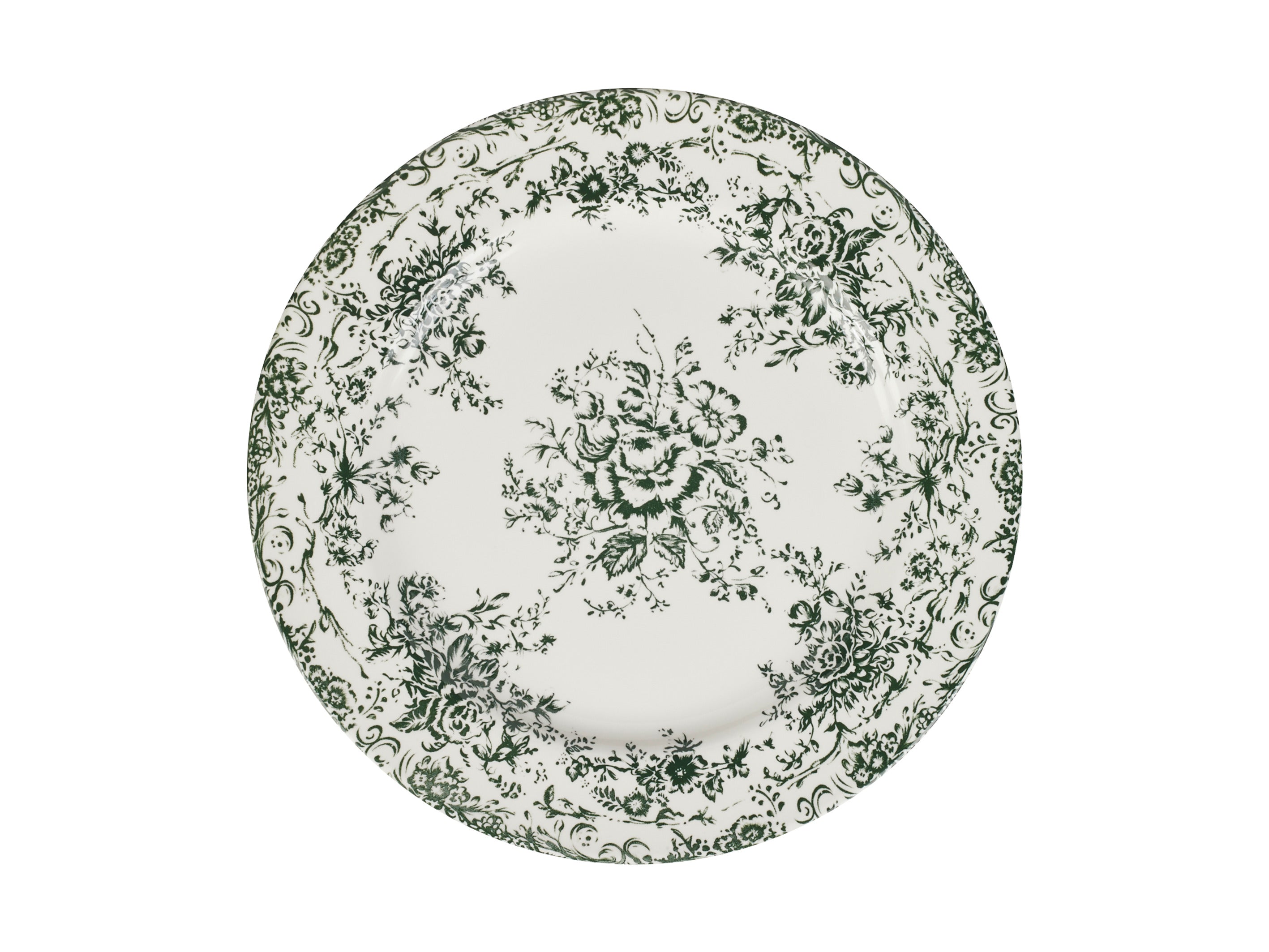Casa Domani Rosetta Round Platter Antique Green Gift Boxed - 33cm
