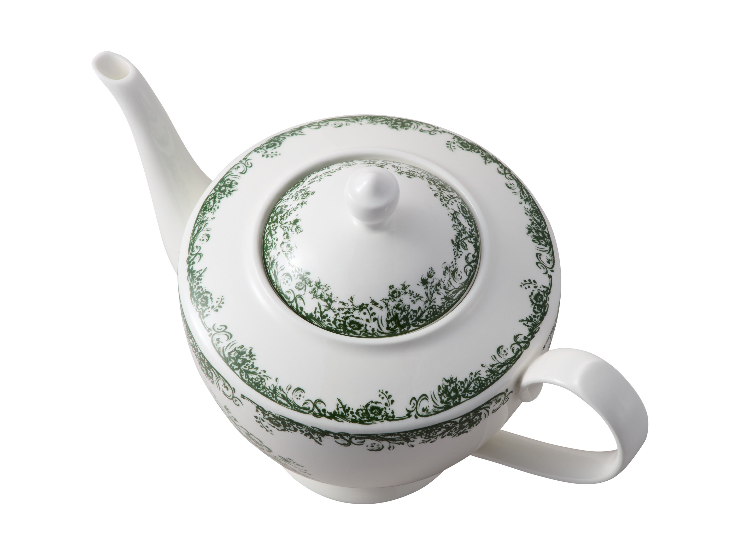 Casa Domani Rosetta Teapot Antique Green Gift Boxed - 1L