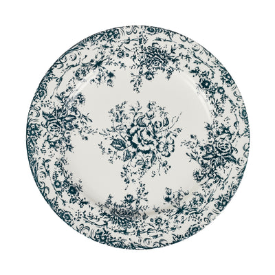 Casa Domani Rosetta Round Platter 36cm Antique Blue Gift Boxed