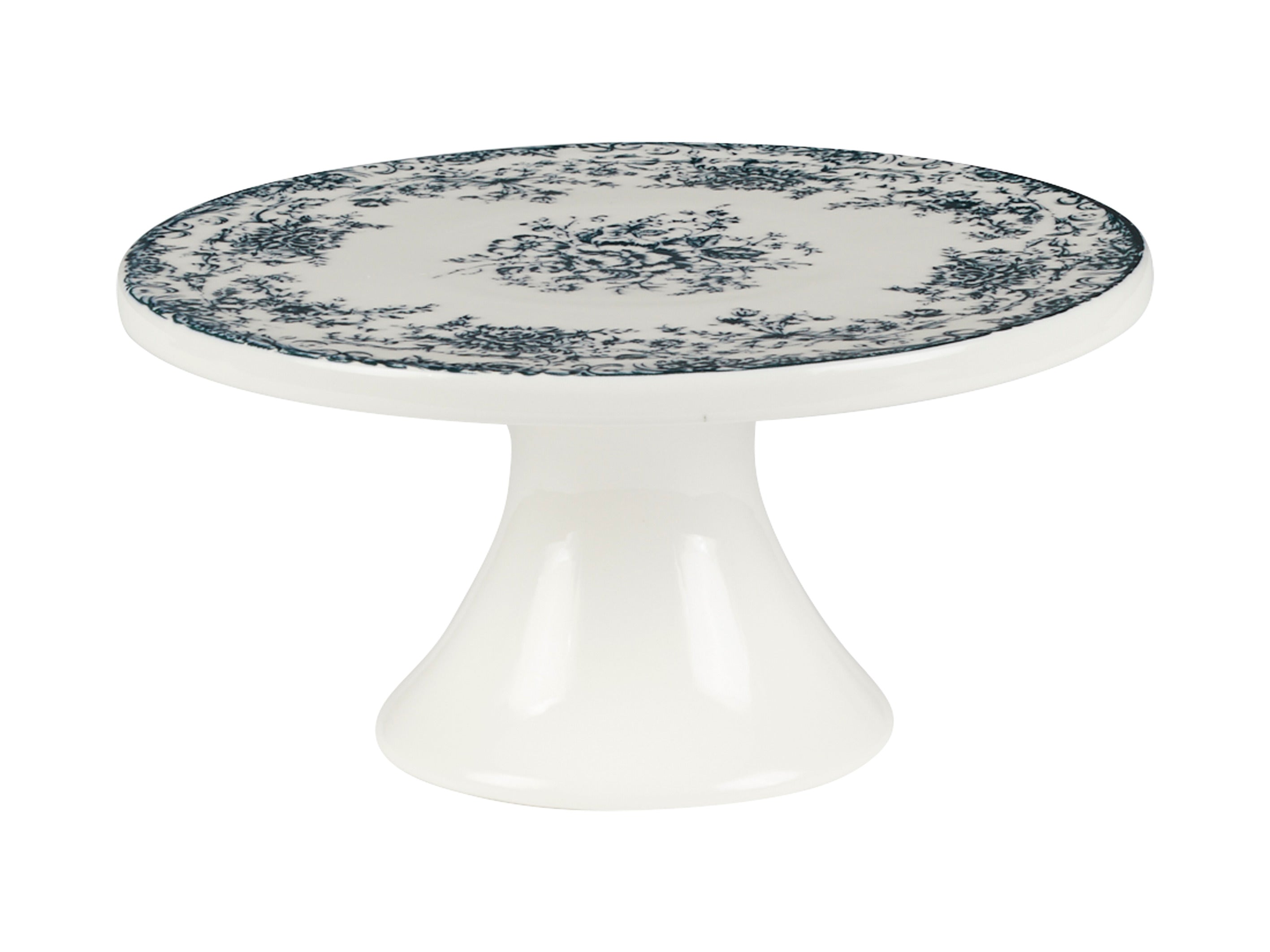 Casa Domani Rosetta Footed Cake Stand 20cm Antique Blue Gift Boxed