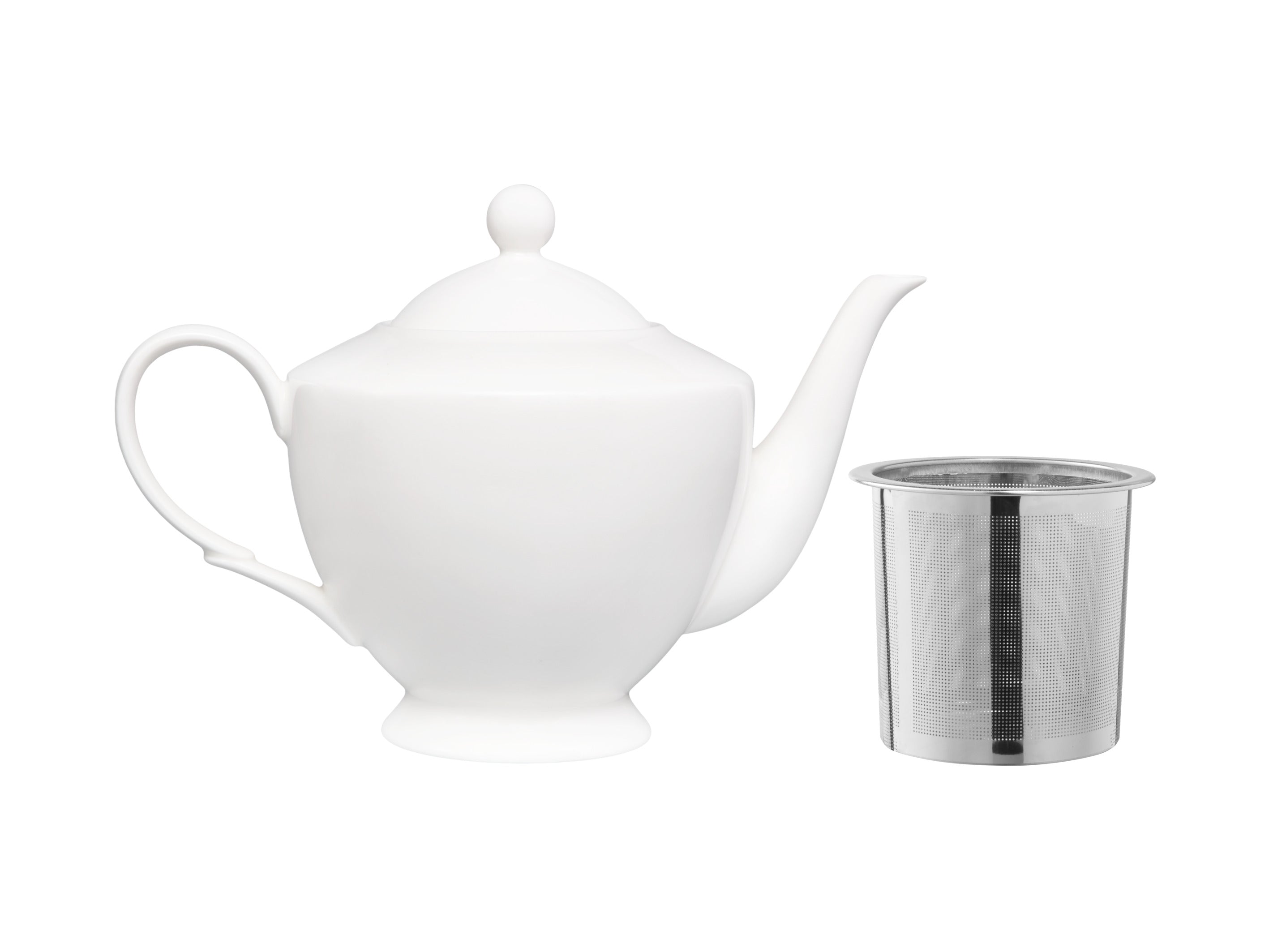 Maxwell & Williams White Basics Classic Teapot With Infuser 1L Gift Boxed