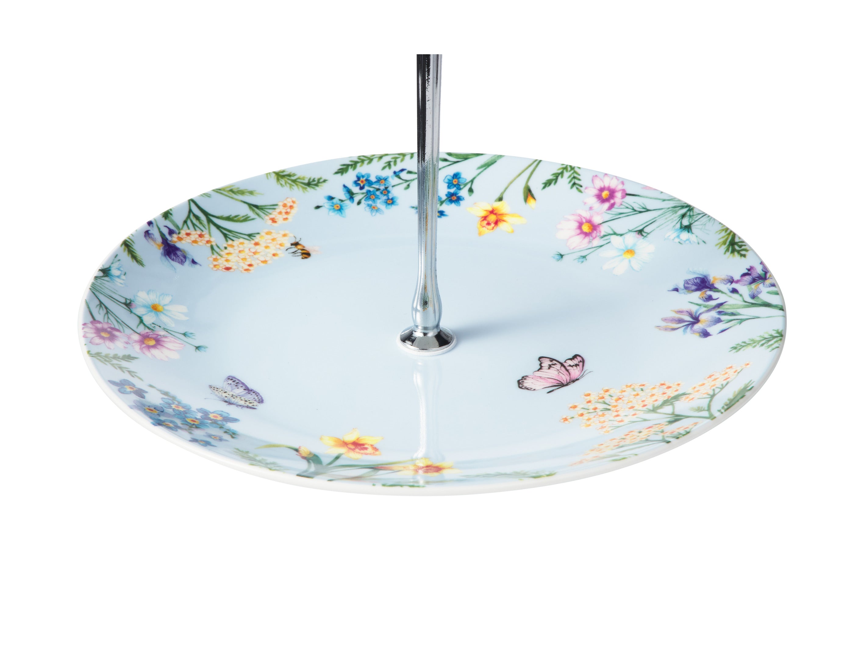 Maxwell & Williams Fluttering Meadow 2 Tiered Cake Stand 15/19x26cm - Gift Boxed