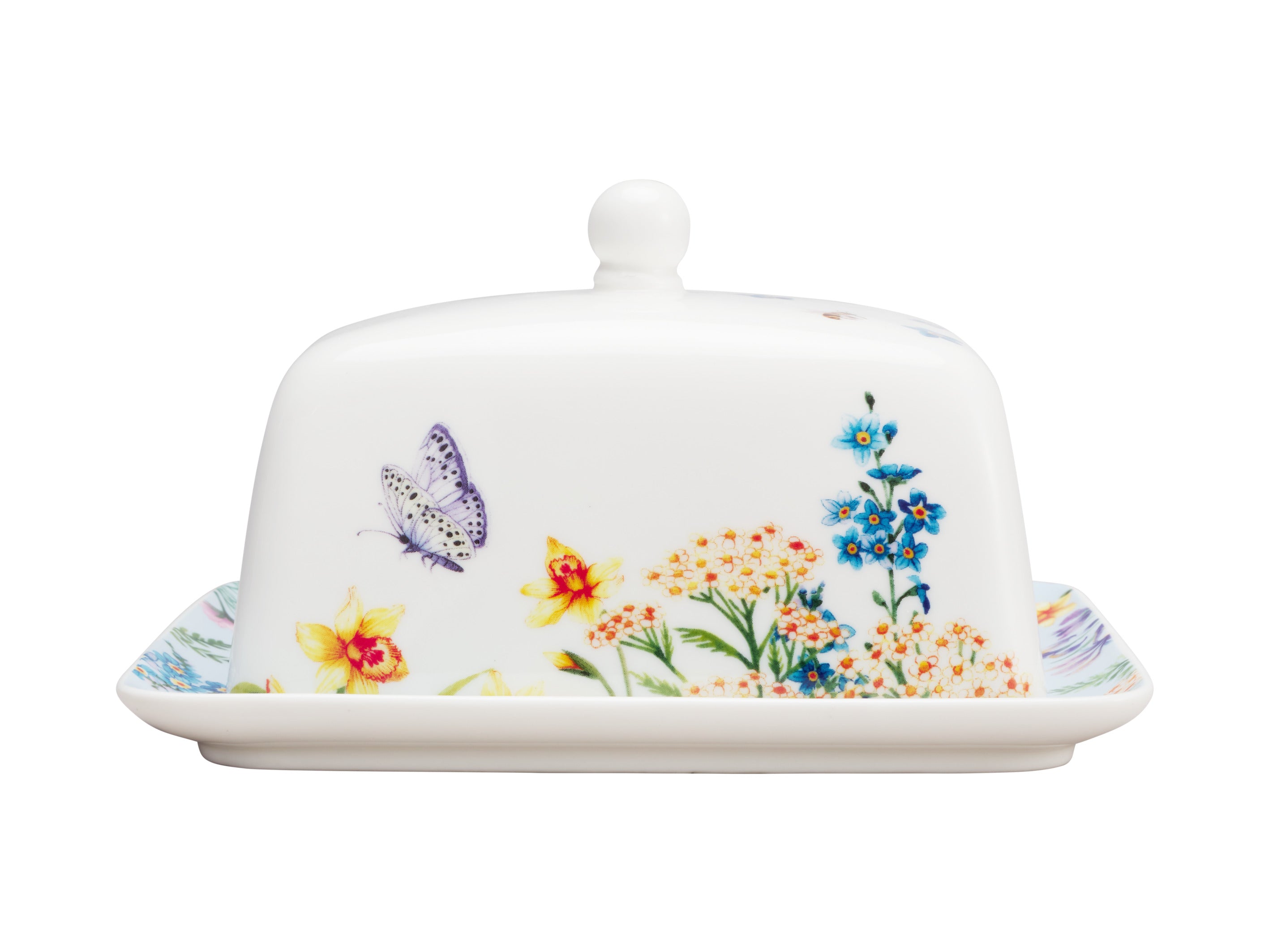 Maxwell & Williams Fluttering Meadow Butter Dish 17.5x13x11cm - Gift Boxed