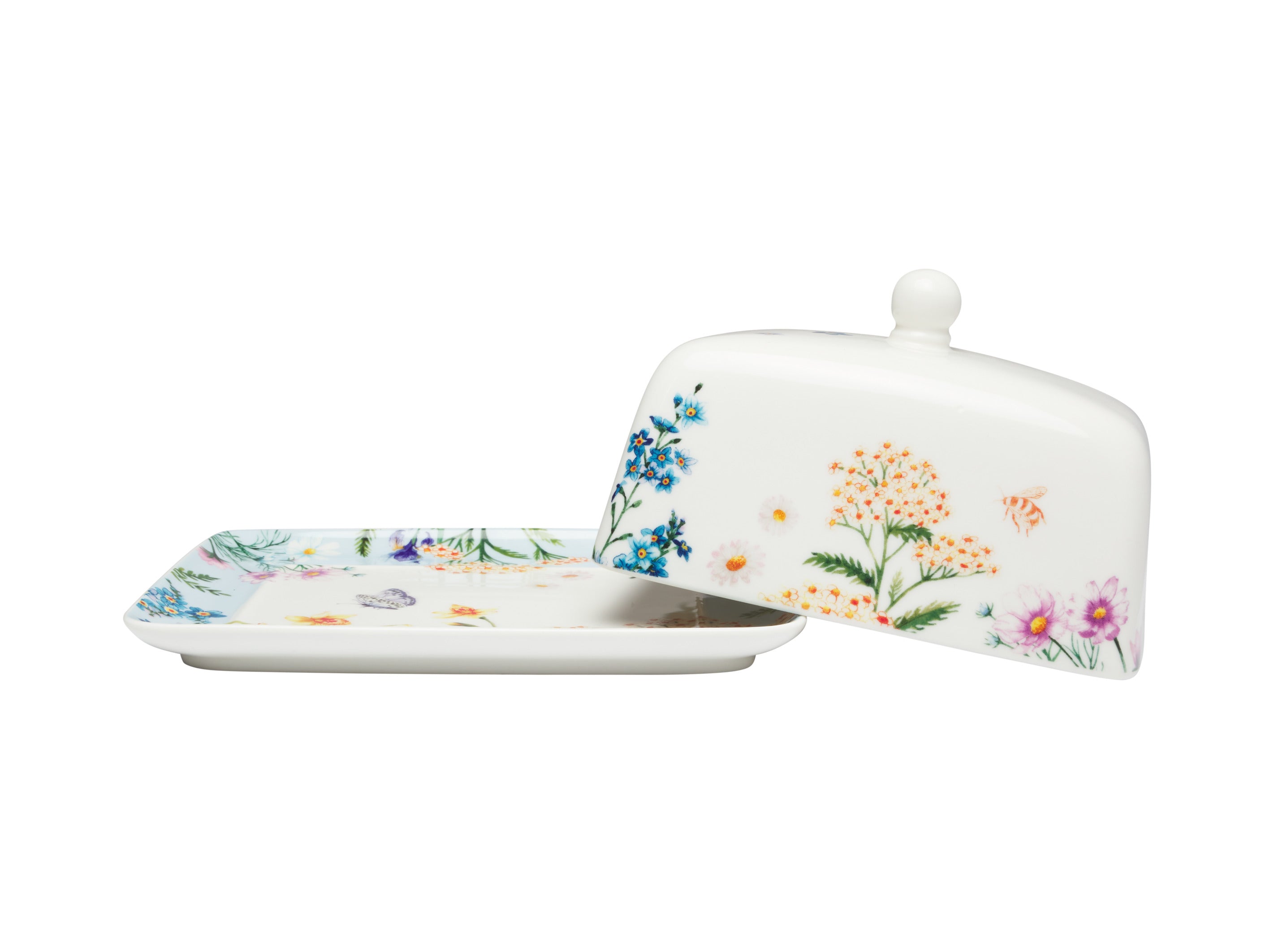 Maxwell & Williams Fluttering Meadow Butter Dish 17.5x13x11cm - Gift Boxed