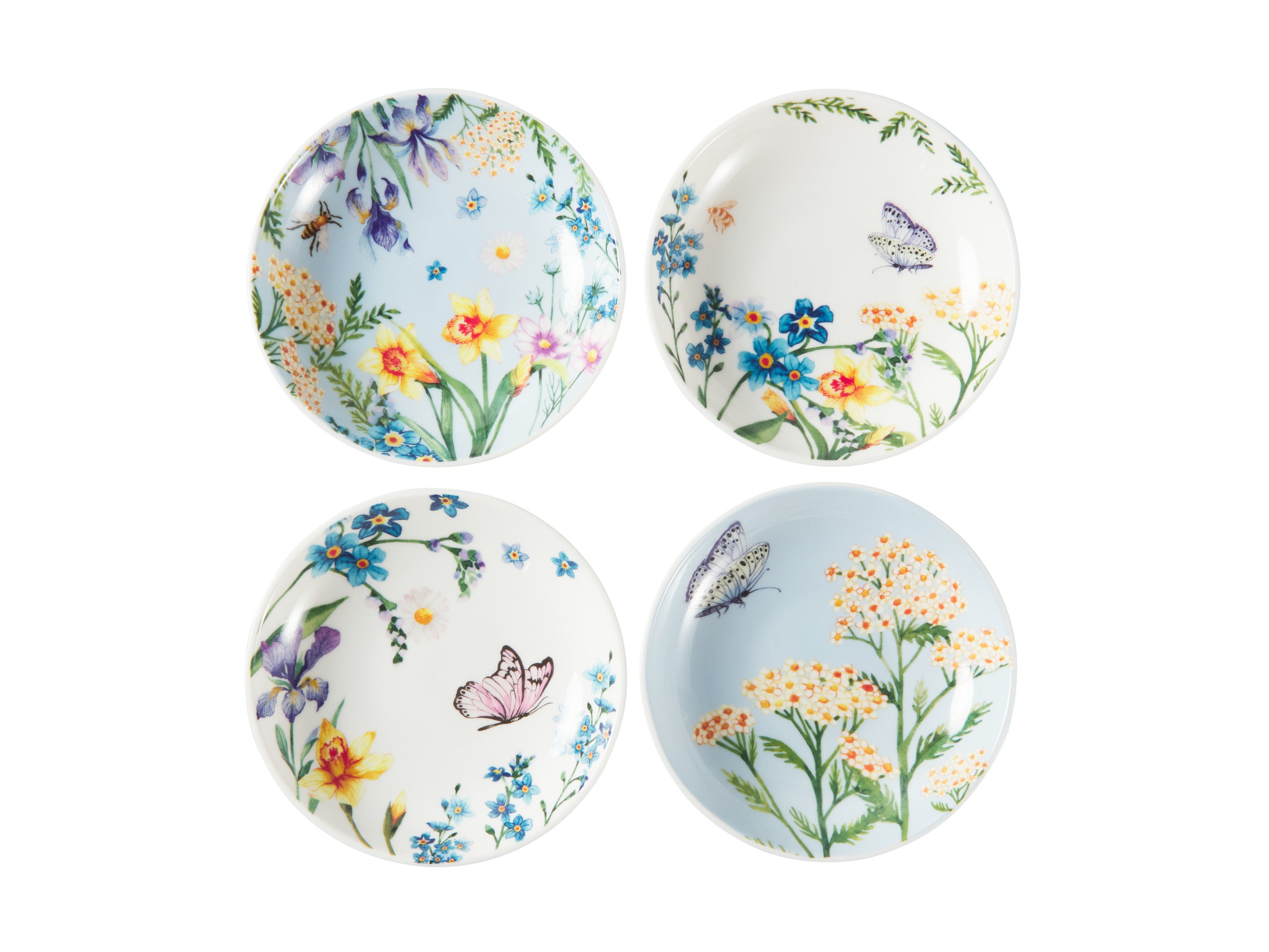 Maxwell & Williams Fluttering Meadow Dish 12cm Set of 4 Assorted - Gift Boxed