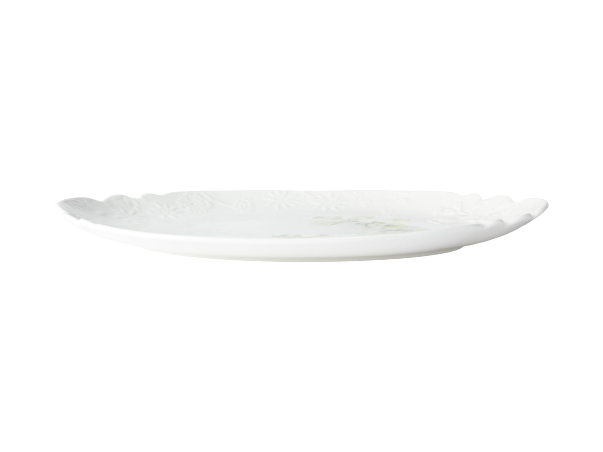 Maxwell & Williams Royal Botanic Gardens Foxglove Scallop Oval Platter 37x27cm Gift Boxed