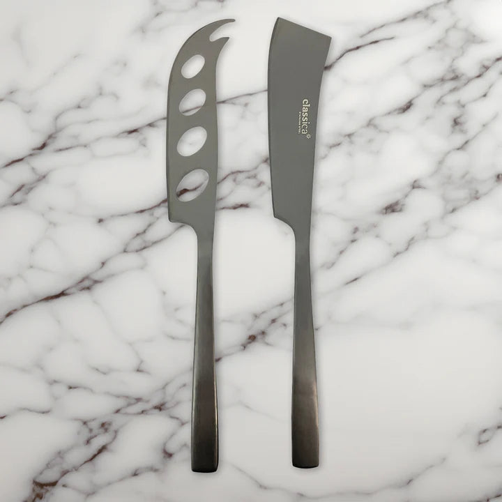 St. Clare Nordic 2pc Cheese Knife Set - Black