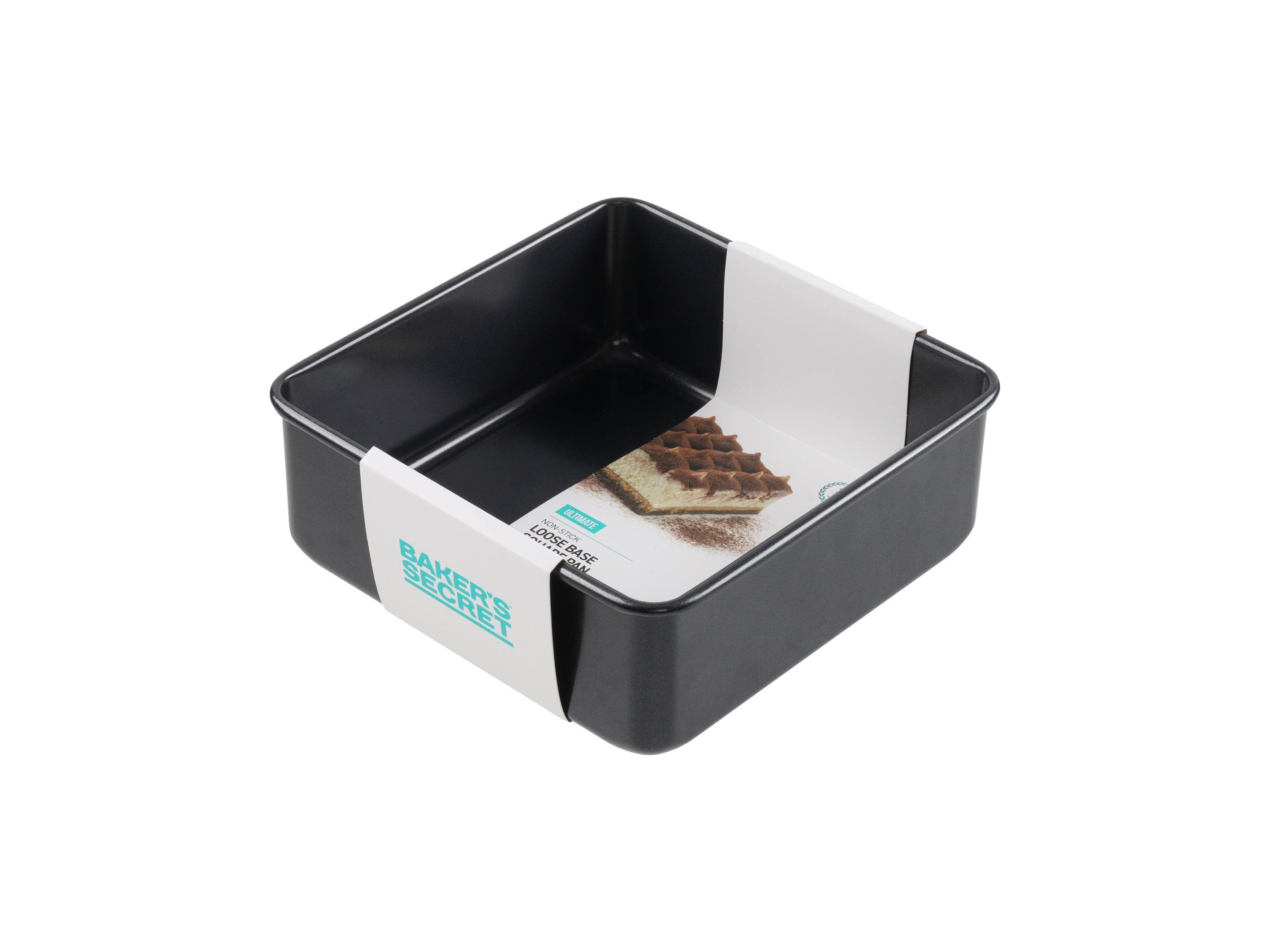 Bakers Secret Ultimate Non-Stick Loose Base Square Cake Pan - 20.5cm