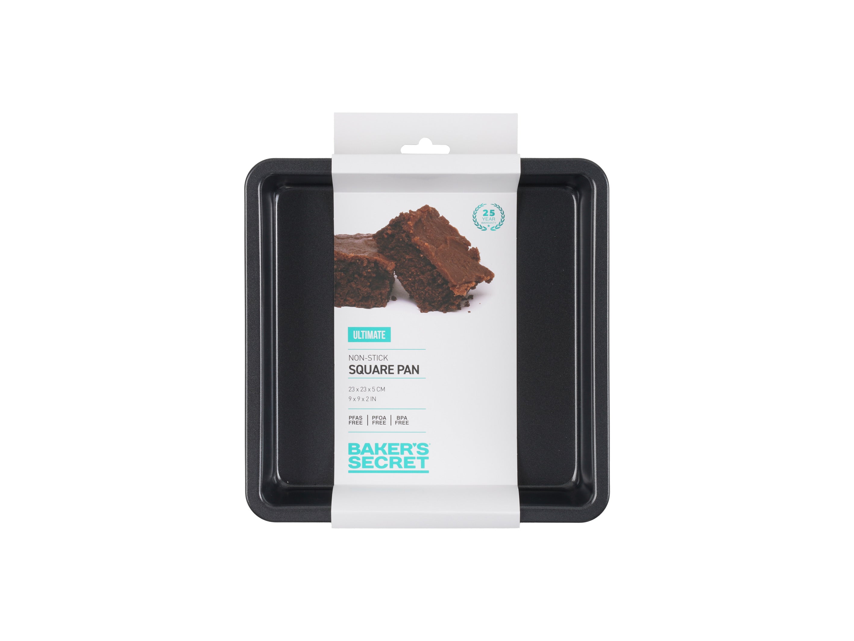 Bakers Secret Ultimate Non-Stick Square Bake Pan - 23cm