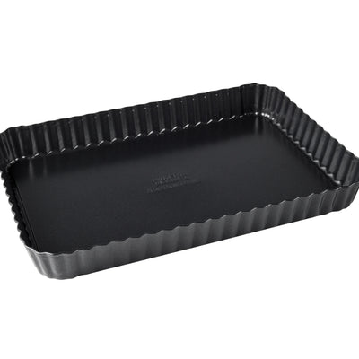 Bakers Secret Ultimate Non-Stick Loose Base Rectangular Tart/Quiche Pan - 31.5x21.5cm