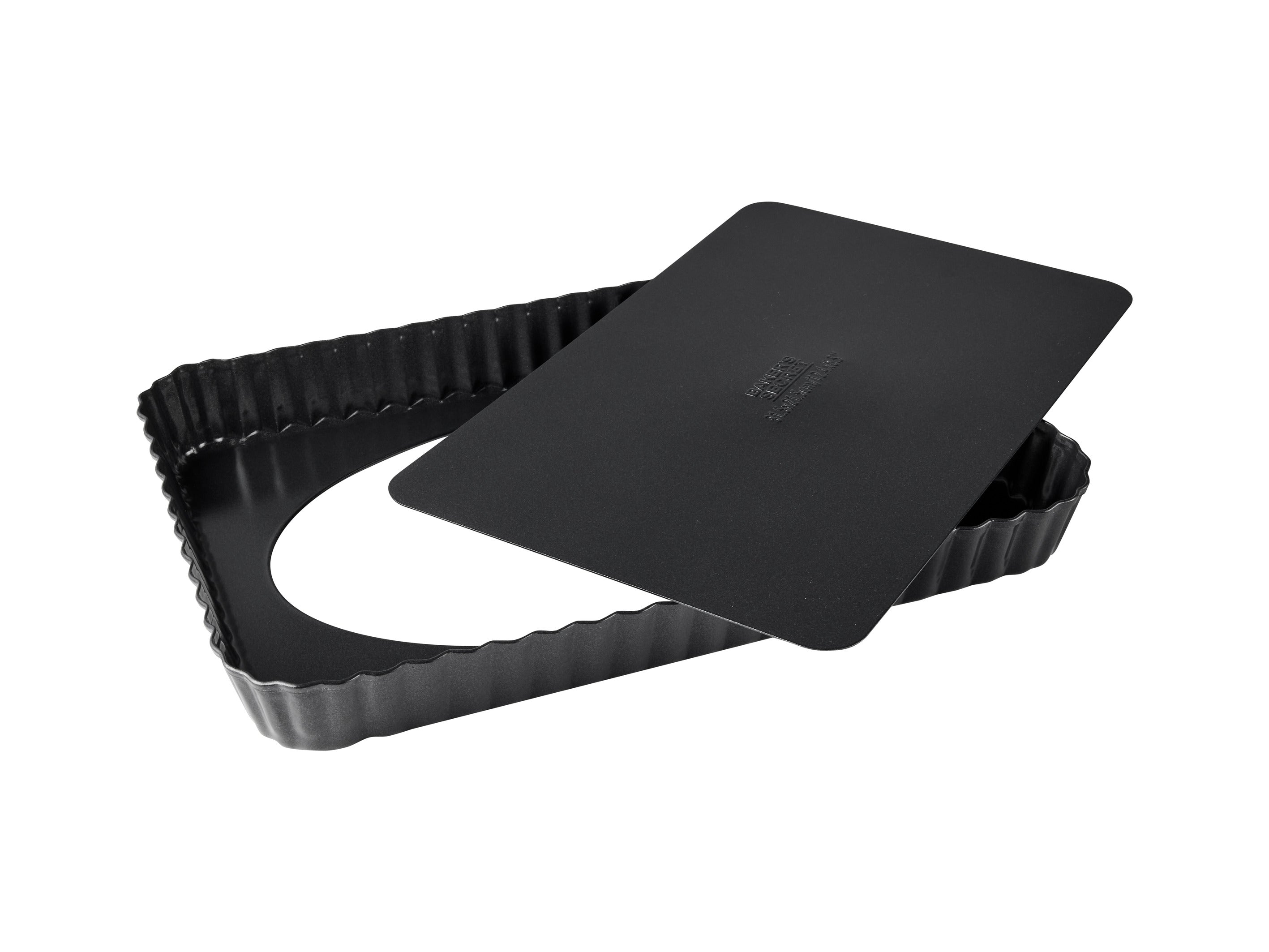 Bakers Secret Ultimate Non-Stick Loose Base Rectangular Tart/Quiche Pan - 31.5x21.5cm