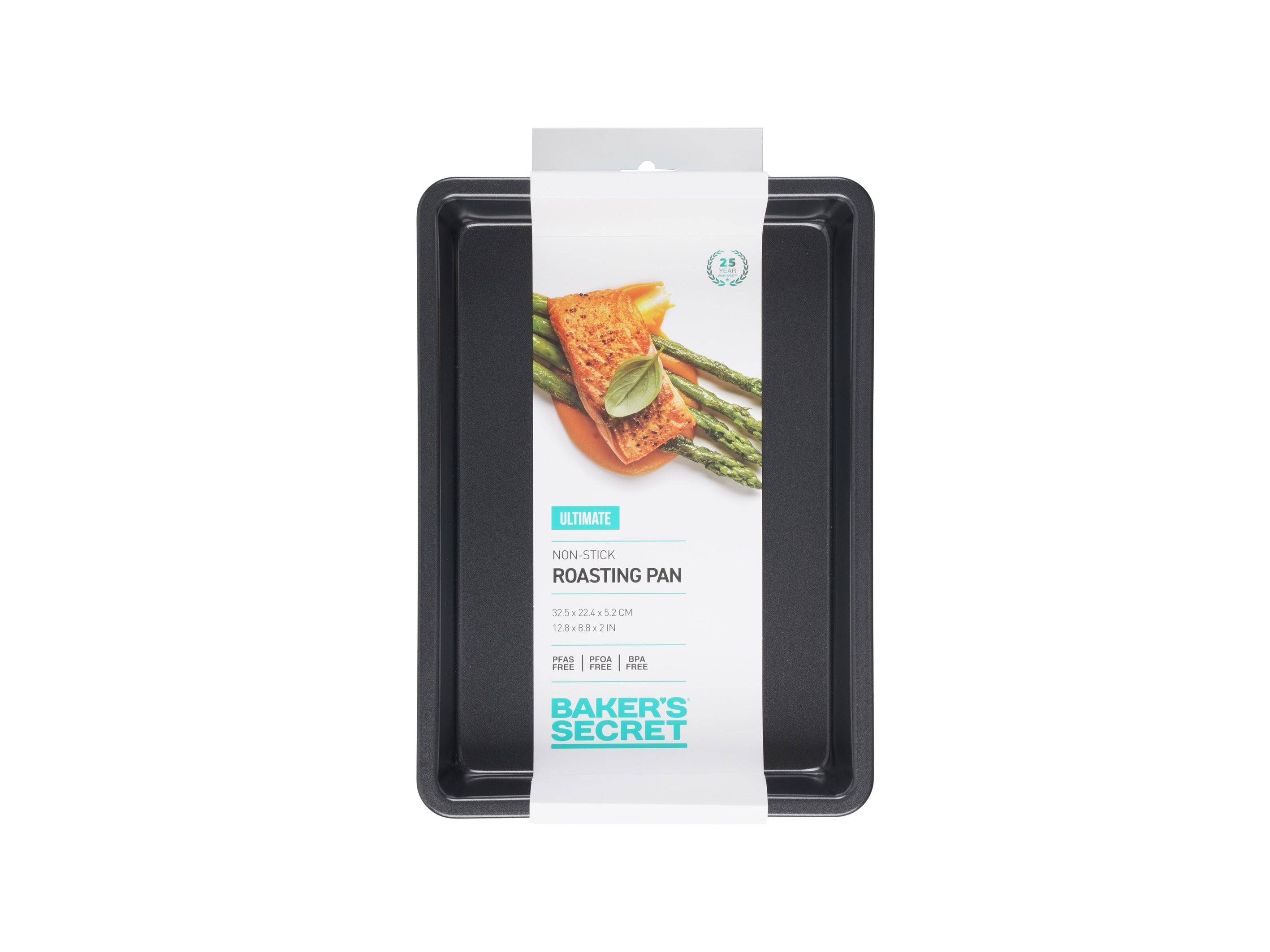 Bakers Secret Ultimate Non-Stick Medium Roasting Pan - 32.5x22.4cm