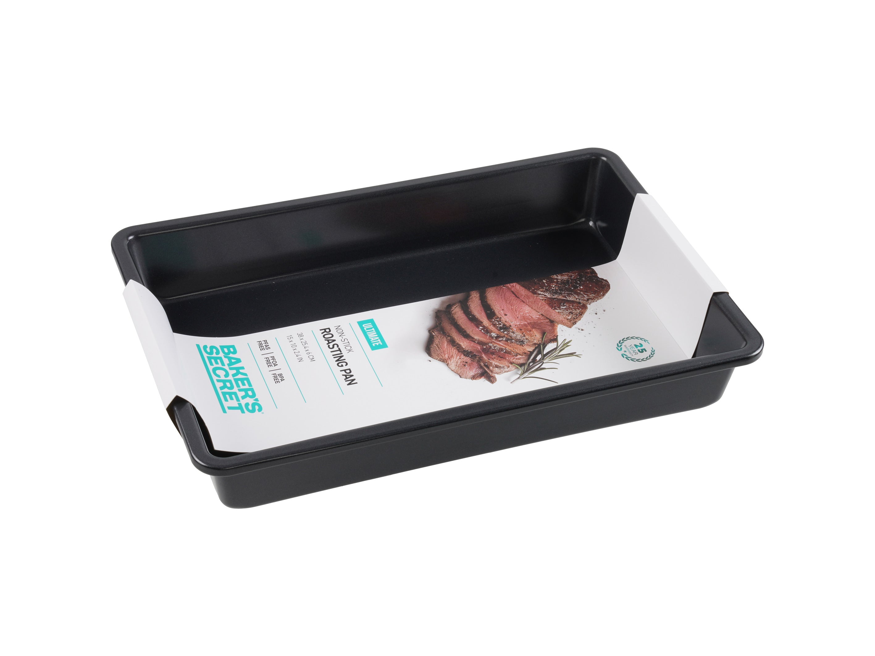 Bakers Secret Ultimate Non-Stick Large Roasting Pan - 38x25.4cm