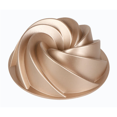 Bakers Secret Fluted Marissa Non-Stick Cast Aluminium Fluted Pan - Champagne - Gift Boxed - 22.5x9cm