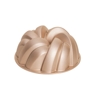 Bakers Secret Fluted Cordon Non-Stick Cast Aluminium Fluted Pan - Champagne - Gift Boxed - 22.5x9.5cm