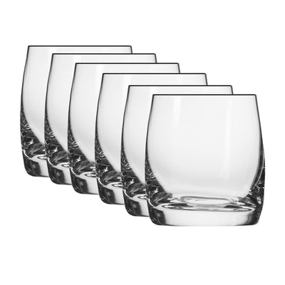 Krosno Blended Double Old Fashion Glasses - Set of 6 Gift Boxed - 310ml (Made in Poland)