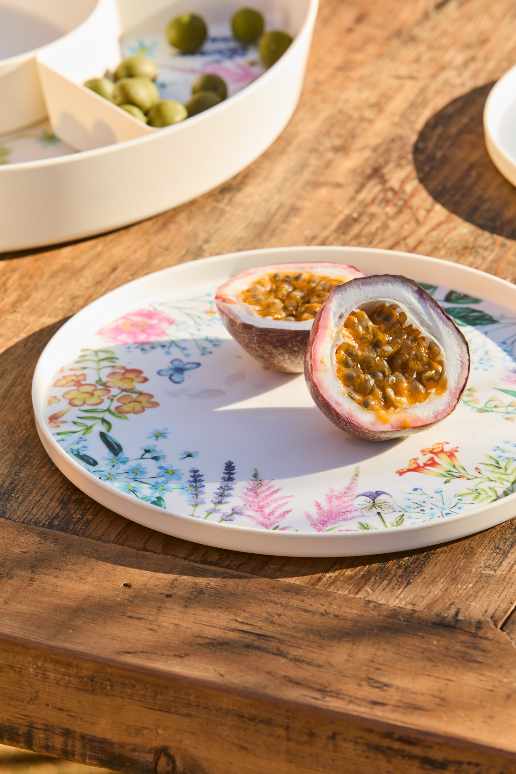 Maxwell & Williams Botanica Melamine Plates - Set of 4 - 25.5x2cm