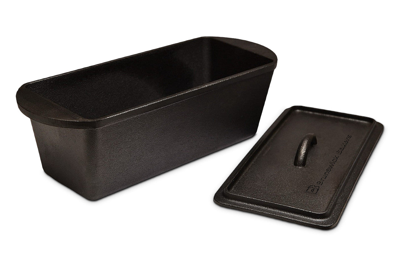 Brunswick Bakers Pre-Seasoned Cast Iron Bread Loaf Baking Pan