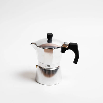 Coffee Culture Stove Top Coffee Maker 3 Cup - Silver