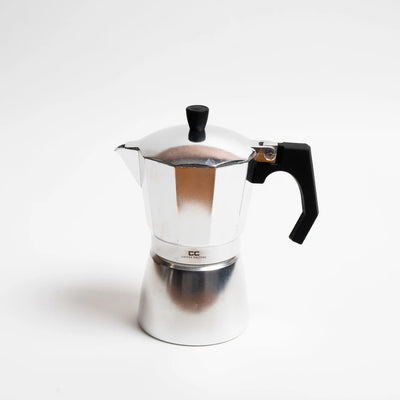 Coffee Culture Stove Top Coffee Maker 6 Cup - Silver